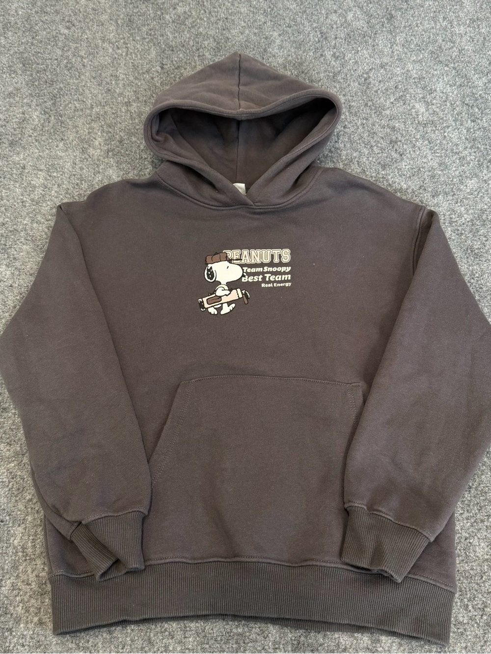 Zara Brown Peanuts Snoopy Hoodie